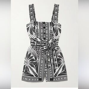 FARM Rio Black and White Jumpsuit